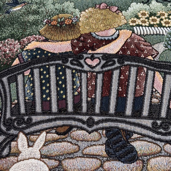 Sisters Are Blossoms In The Garden Of Life Throw 54"x 48"  Cottagecore Farmhouse - Picture 5 of 9
